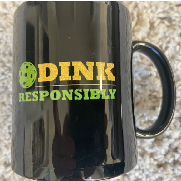 NEW “DINK Responsibly" Pickleball Mug,Pickleball Gift,Funny Pickleball NIB - Picture 3 of 3